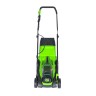 Газонокосилка Greenworks GD24LM33k4, 24v, 33 см, в комплекте с АКБ 4 А·ч и ЗУ (аккумуляторная)