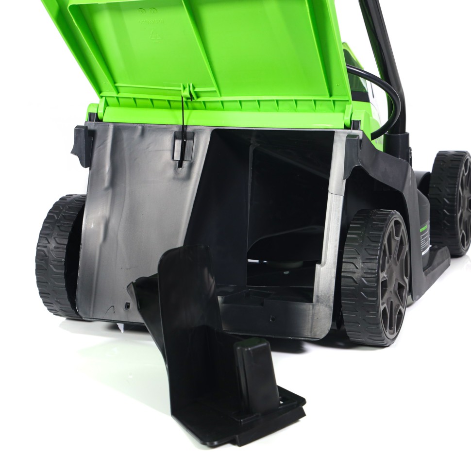 Газонокосилка Greenworks GD24LM33k4, 24v, 33 см, в комплекте с АКБ 4 А·ч и ЗУ (аккумуляторная)
