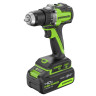 Аккумуляторная дрель-шуруповерт Greenworks DD560k4, 24v, 30/60 Нм, 13мм, Anti-kickback, 1х4Ач,ЗУ