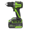 Аккумуляторная дрель-шуруповерт Greenworks DD560k4, 24v, 30/60 Нм, 13мм, Anti-kickback, 1х4Ач,ЗУ