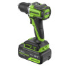 Аккумуляторная дрель-шуруповерт Greenworks DD560k4, 24v, 30/60 Нм, 13мм, Anti-kickback, 1х4Ач,ЗУ