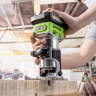 Фрезер кромочный акк. Greenworks G24RO, 24V, б/щет, 10000-30000 об/мин, цанги 6 / 6,35 / 8 мм, ход 20 мм,1х2Ач,ЗУ,коробка