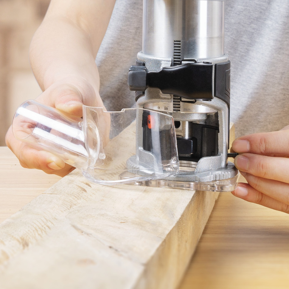 Фрезер кромочный акк. Greenworks G24RO, 24V, б/щет, 10000-30000 об/мин, цанги 6 / 6,35 / 8 мм, ход 20 мм,1х2Ач,ЗУ,коробка