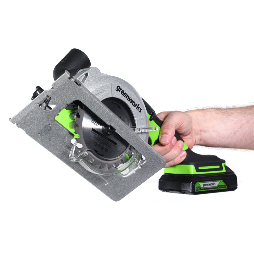 Циркулярная пила Greenworks G24MCS, 24v, 120 мм, без АКБ и ЗУ (аккумуляторная, мини)
