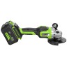 Угловая шлифовальная машина  Greenworks GD24AG, 24V, б/щет, 125 мм, 10500 об/мин,1x8Ач,ЗУ,кор 