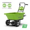 Садовая тележка Greenworks G40GCk5, 40v, 106 л, в комплекте с АКБ 5 А·ч и ЗУ (аккумуляторная, самоходная)