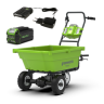 Садовая тележка Greenworks G40GCk5, 40v, 106 л, в комплекте с АКБ 5 А·ч и ЗУ (аккумуляторная, самоходная)