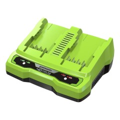 Универсальное зарядное устройство Greenworks G40UC2, 40v, сила тока 2A, для 2-х аккумуляторов