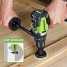 Аккумуляторная ударная дрель-шуруповерт Greenworks GD24DD140k4x2, 24v, 140 Нм, Anti-kickback, в комплекте АКБ 4 А·ч (2 шт) и ЗУ 4А