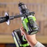 Аккумуляторная ударная дрель-шуруповерт Greenworks GD24DD140k4x2, 24v, 140 Нм, Anti-kickback, в комплекте АКБ 4 А·ч (2 шт) и ЗУ 4А