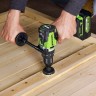 Аккумуляторная ударная дрель-шуруповерт Greenworks GD24DD140k4x2, 24v, 140 Нм, Anti-kickback, в комплекте АКБ 4 А·ч (2 шт) и ЗУ 4А