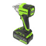 Гайковерт ударный акк. Greenworks IW5500, 24V, б/щет, 1/2'', 500Нм, 3 режима, 1х4Ач,ЗУ,коробка
