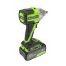 Гайковерт ударный акк. Greenworks IW5500, 24V, б/щет, 1/2'', 500Нм, 3 режима, 1х4Ач,ЗУ,коробка