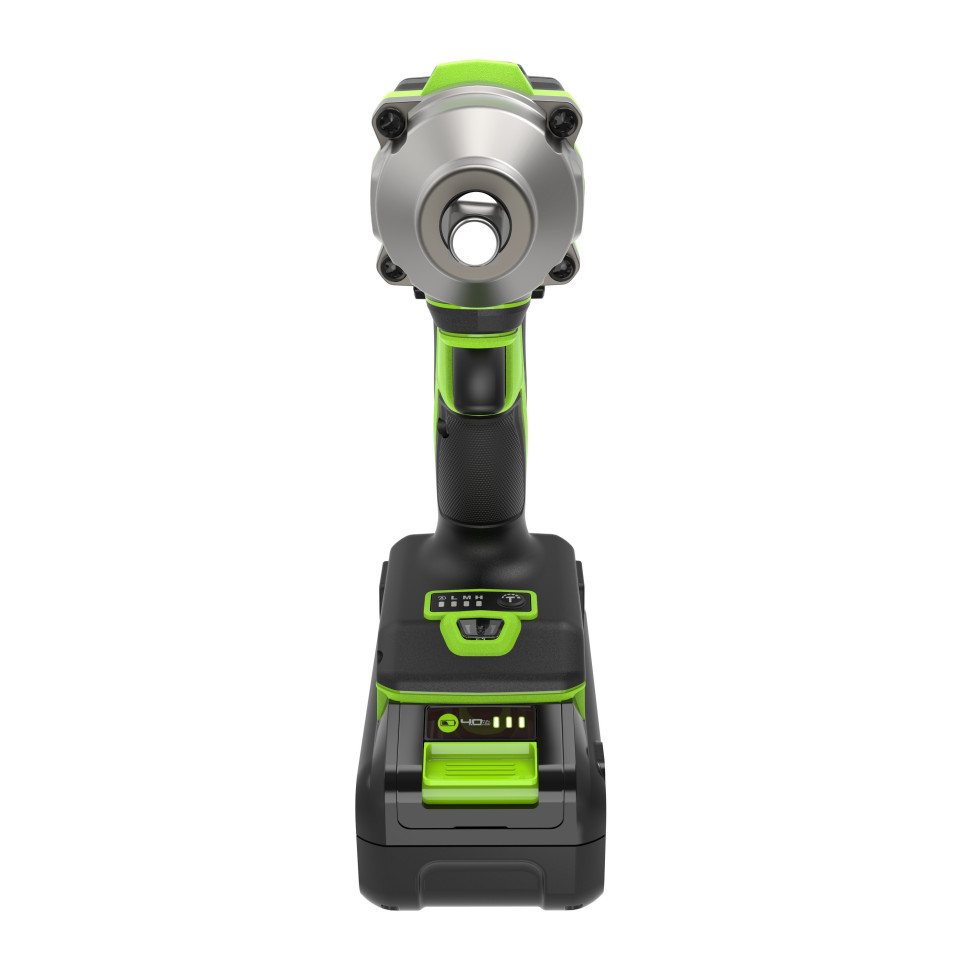 Гайковерт ударный акк. Greenworks IW5500, 24V, б/щет, 1/2'', 500Нм, 3 режима, 1х4Ач,ЗУ,коробка