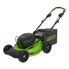 Газонокосилка Greenworks GC82LM51SP2k5, 82v, 51 см, в комплекте с АКБ 5 А·ч и ЗУ 8A (аккумуляторная, самоходная)