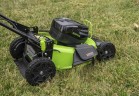 Газонокосилка Greenworks GC82LM51SP2k5, 82v, 51 см, в комплекте с АКБ 5 А·ч и ЗУ 8A (аккумуляторная, самоходная)