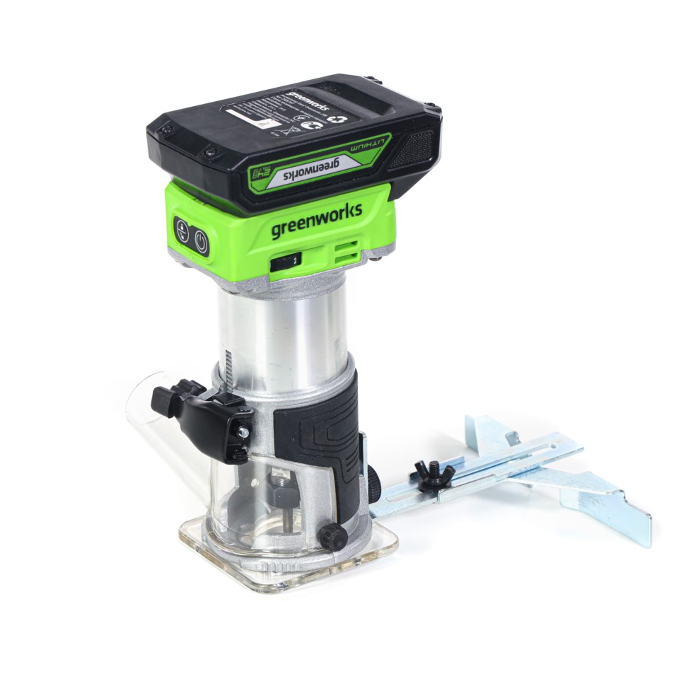 Фрезер Greenworks G24RO, 24v, без АКБ и ЗУ (аккумуляторный)