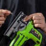 Лобзик Greenworks GD24JS12k4, 24V, 120 мм, 0-3500/мин, 1х4Ач,ЗУ (аккумуляторный)