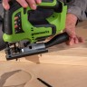 Лобзик Greenworks GD24JS12k4, 24V, 120 мм, 0-3500/мин, 1х4Ач,ЗУ (аккумуляторный)