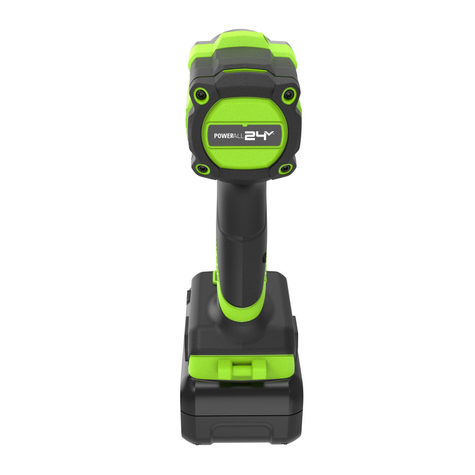 Гайковерт ударный акк. Greenworks IW5500, 24V, б/щет, 1/2'', 500Нм, 3 режима, 1х5Ач,ЗУ,коробка