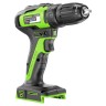 Дрель-шуруповерт Greenworks GD24DD35, 24v, 35 Нм, без АКБ и ЗУ (аккумуляторная)