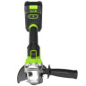 Угловая шлифовальная машина акк. Greenworks AG590, 24V, б/щет, 125 мм, 8500 об/мин, Anti-Kickback,1х4Ач,ЗУ,коробка