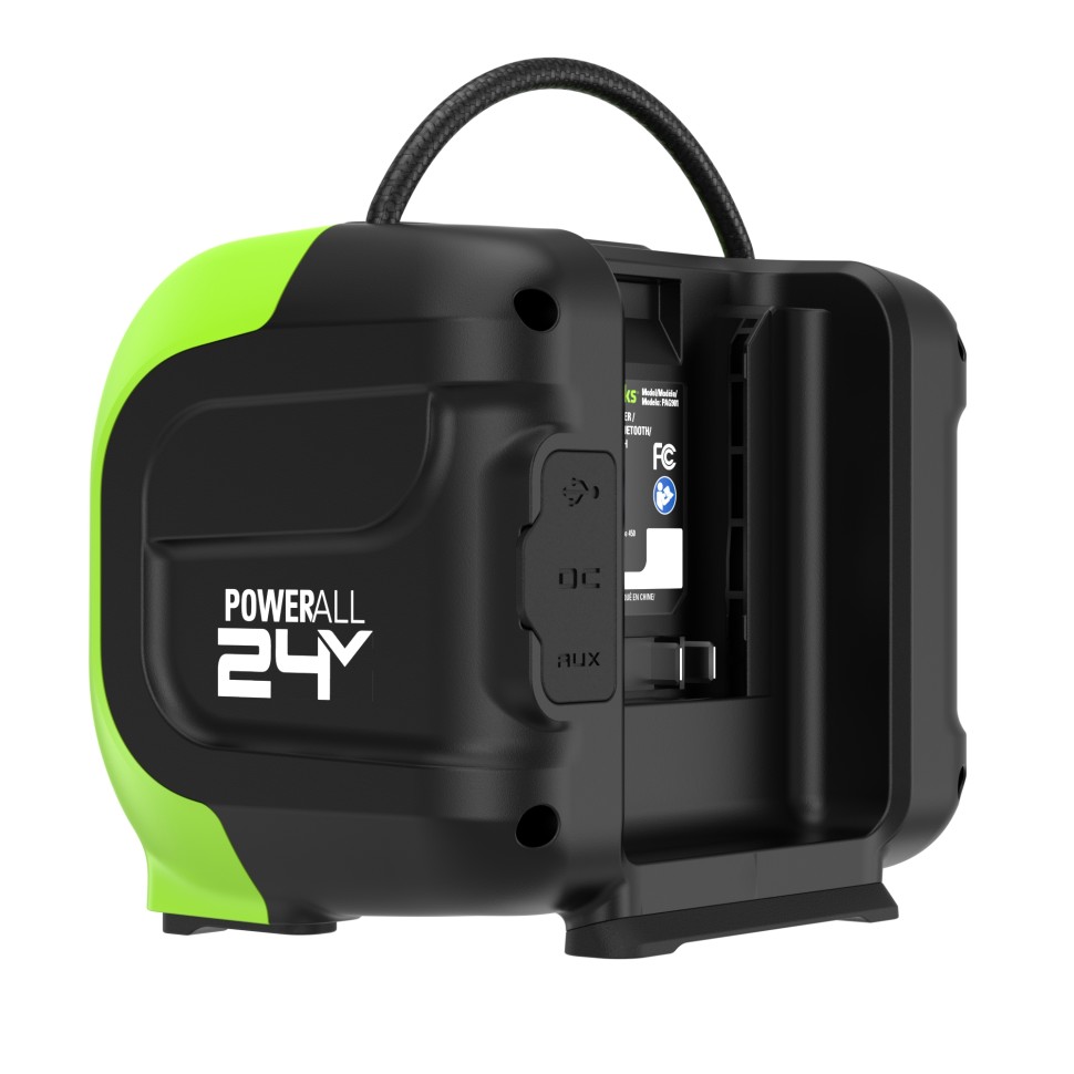 Беспроводная колонка Greenworks GPT-MNBS, 24v/220v, без АКБ и ЗУ (аккумуляторная и сетевая)