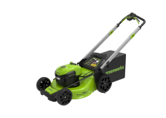 Газонокосилка Greenworks GD40LM48SPk8, 40v, 48 см, в комплекте с АКБ 8 А·ч и ЗУ (аккумуляторная, самоходная)