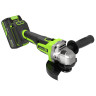 Угловая шлифовальная машина акк. Greenworks AG590, 24V, б/щет, 125 мм, 8500 об/мин, Anti-Kickback,1х5Ач,ЗУ,коробка