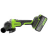 Угловая шлифовальная машина акк. Greenworks AG590, 24V, б/щет, 125 мм, 8500 об/мин, Anti-Kickback,1х5Ач,ЗУ,коробка