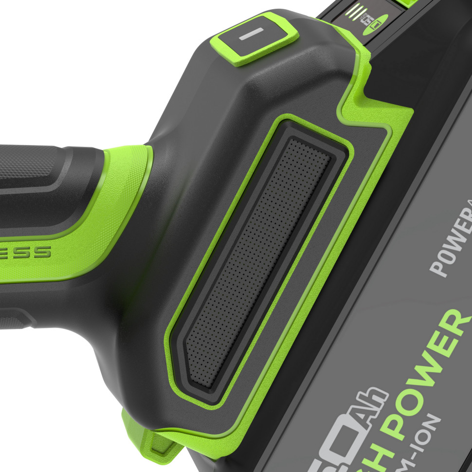 Угловая шлифовальная машина акк. Greenworks AG590, 24V, б/щет, 125 мм, 8500 об/мин, Anti-Kickback,1х5Ач,ЗУ,коробка