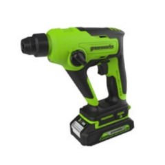Перфоратор Greenworks GD24SDS1, 24v, 1,2 Дж, без АКБ и ЗУ (аккумуляторный)