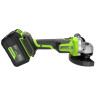 Угловая шлифовальная машина акк. Greenworks AG590, 24V, б/щет, 125 мм, 8500 об/мин, Anti-Kickback,1х8Ач,ЗУ,коробка