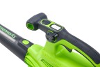 Садовый пылесос и воздуходув Greenworks GD40BVII, 40v, 370 км/ч, 860 м³/ч, без АКБ и ЗУ (аккумуляторный, 2в1)