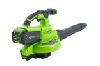 Садовый пылесос и воздуходув Greenworks GD40BVII, 40v, 370 км/ч, 860 м³/ч, без АКБ и ЗУ (аккумуляторный, 2в1)