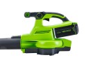 Садовый пылесос и воздуходув Greenworks GD40BVII, 40v, 370 км/ч, 860 м³/ч, без АКБ и ЗУ (аккумуляторный, 2в1)