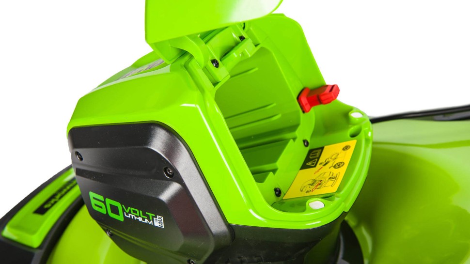 Газонокосилка Greenworks GD60LM46HPk8, 60v, 46 см, в комплекте с АКБ 8 А·ч и ЗУ (аккумуляторная)
