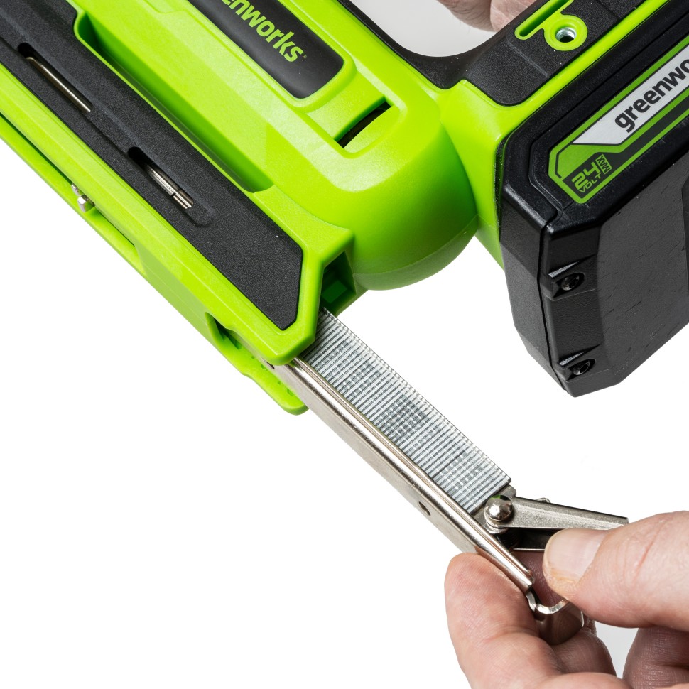 Степлер акк. Greenworks G24CS10, 24V, 60 уд/мин, скобы Т53, гвозди Т47,1х2Ач,ЗУ,коробка