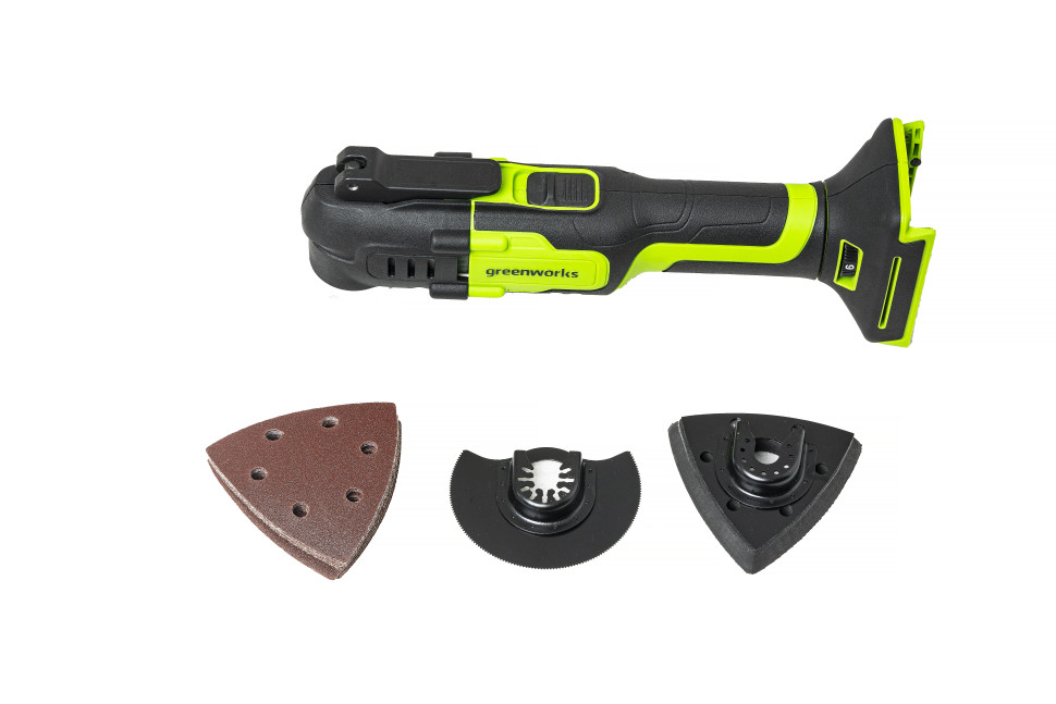 Аккумуляторный реноватор Greenworks G24MTk2, 24v, QOIS, в комплекте с АКБ 2 А·ч и ЗУ