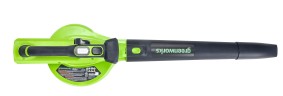 Садовый пылесос и воздуходув Greenworks GD40BVIIk4, 40v, в комплекте с АКБ 4 А·ч и ЗУ (аккумуляторный, 2в1)