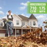 Аккумуляторный ранцевый воздуходув Greenworks GD40BPG2, 40v, 282 км/ч, 1200 м³/ч, без АКБ и ЗУ