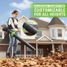 Аккумуляторный ранцевый воздуходув Greenworks GD40BPG2, 40v, 282 км/ч, 1200 м³/ч, без АКБ и ЗУ
