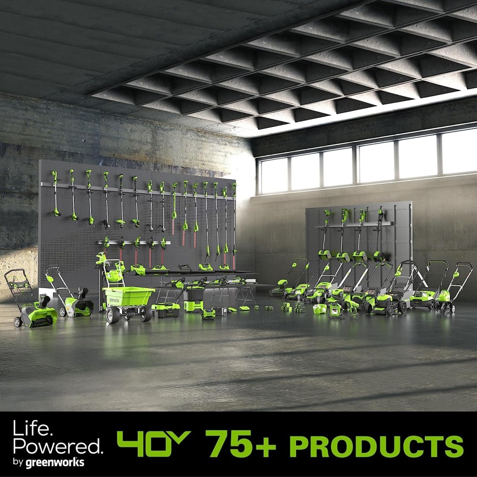 Аккумуляторный ранцевый воздуходув Greenworks GD40BPG2, 40v, 282 км/ч, 1200 м³/ч, без АКБ и ЗУ