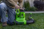 Аккумуляторный ранцевый воздуходув Greenworks GD40BPG2, 40v, 282 км/ч, 1200 м³/ч, без АКБ и ЗУ