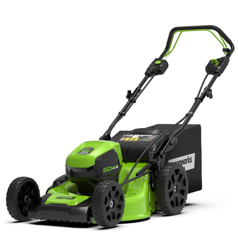 Газонокосилка Greenworks GD60LM46SPk8, 60v, 46 см, в комплекте с АКБ 8 А·ч и ЗУ (аккумуляторная, самоходная)