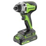 Винтоверт ударный акк. Greenworks GD24ID3, 24V, б/щет, 0-2800об/мин, 4000уд/мин, HEX 1/4, 300Нм, 3 режима,1x2Ач,ЗУ,коробка