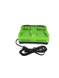 Универсальное зарядное устройство Greenworks G24X2UC2, 24v, сила тока 2А, для 2-х аккумуляторов