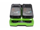 Универсальное зарядное устройство Greenworks G24X2UC2, 24v, сила тока 2А, для 2-х аккумуляторов