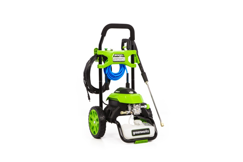 Мойка высокого давления Greenworks GHP2000, 140 бар, 2 кВт (сетевая)