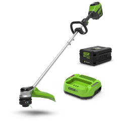 Триммер Greenworks GD60LTk4 Gen 2, 60v, 40 см, в комплекте с АКБ 4 А·ч и ЗУ (аккумуляторный)